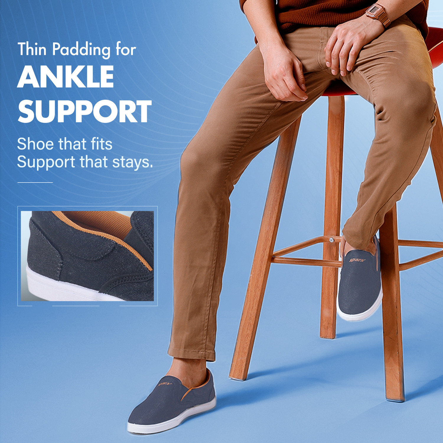 Image of Sparx SM 402 | Stylish, Comfortable | Slip On Sneakers For Men