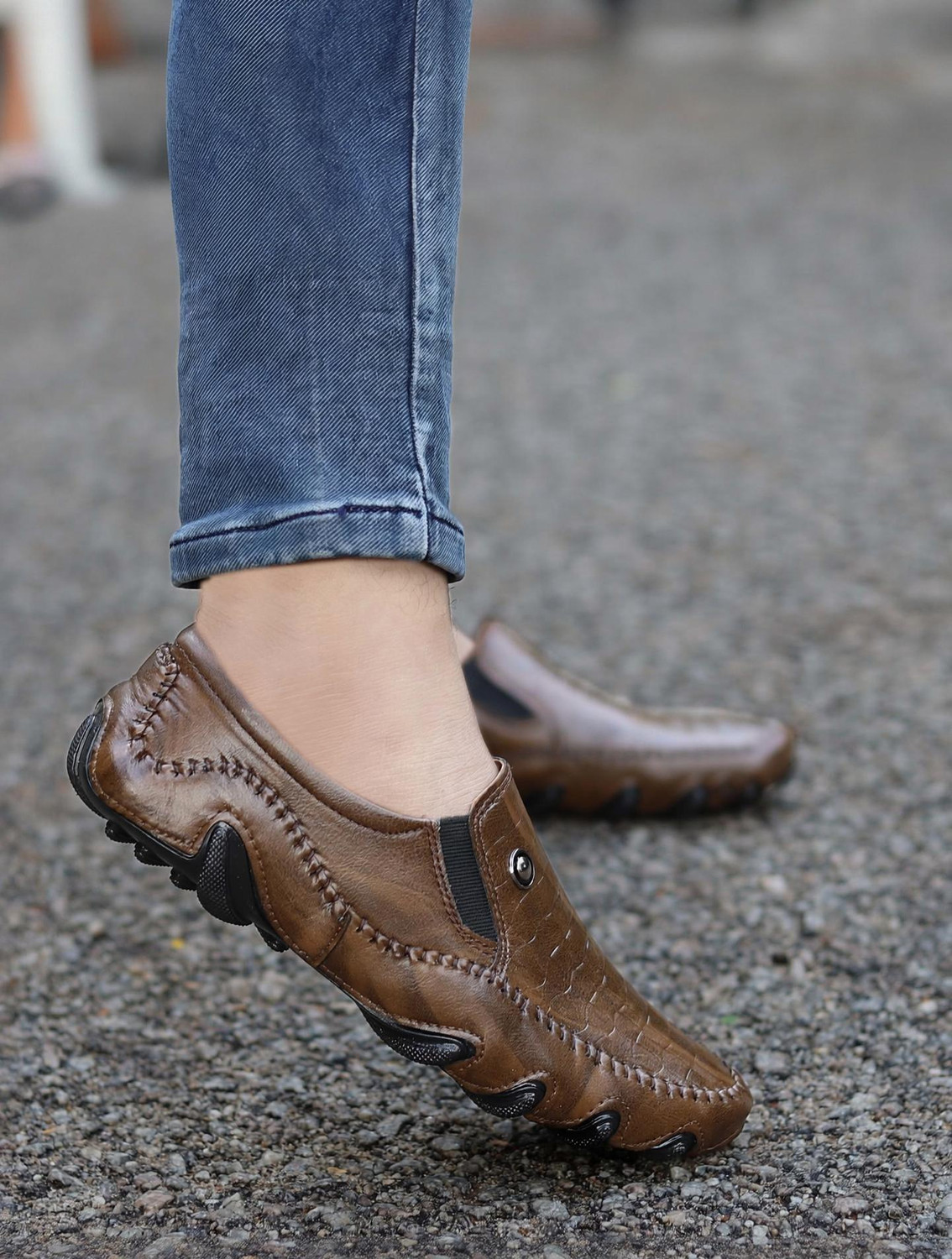 Image of TANVEO Mens Stylish, Partywear, Casual Shoes, Loafers Loafers For Men