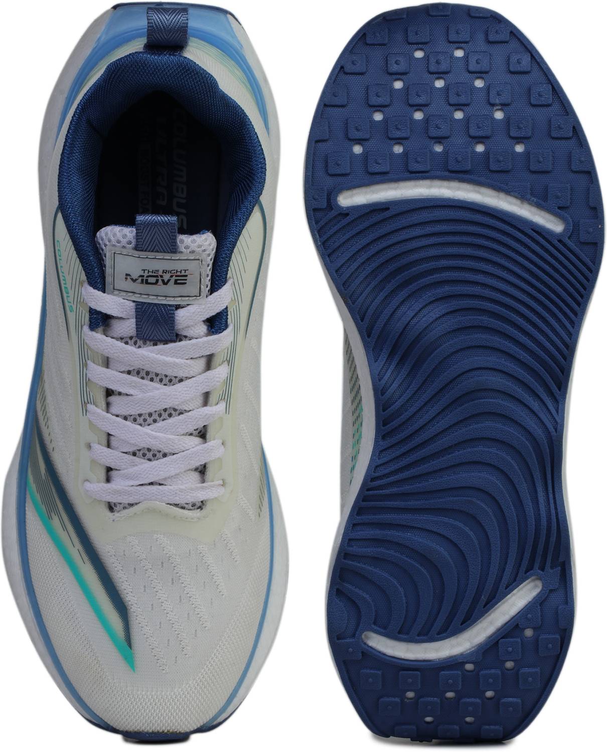 Columbus Gravitas Men's White Running Shoes - Image 5