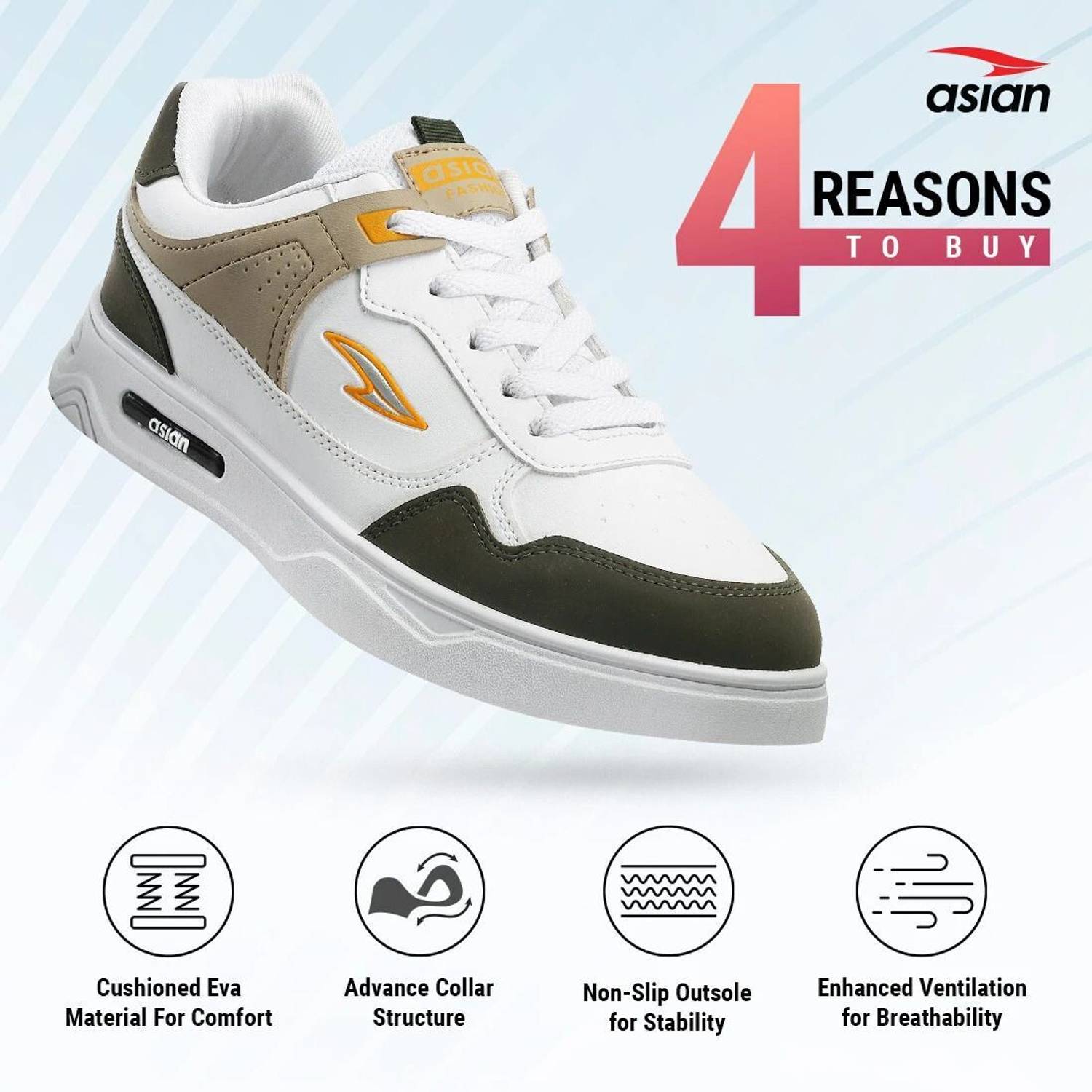 asian Boston-01 Chunky Sneakers for Men - Image 3