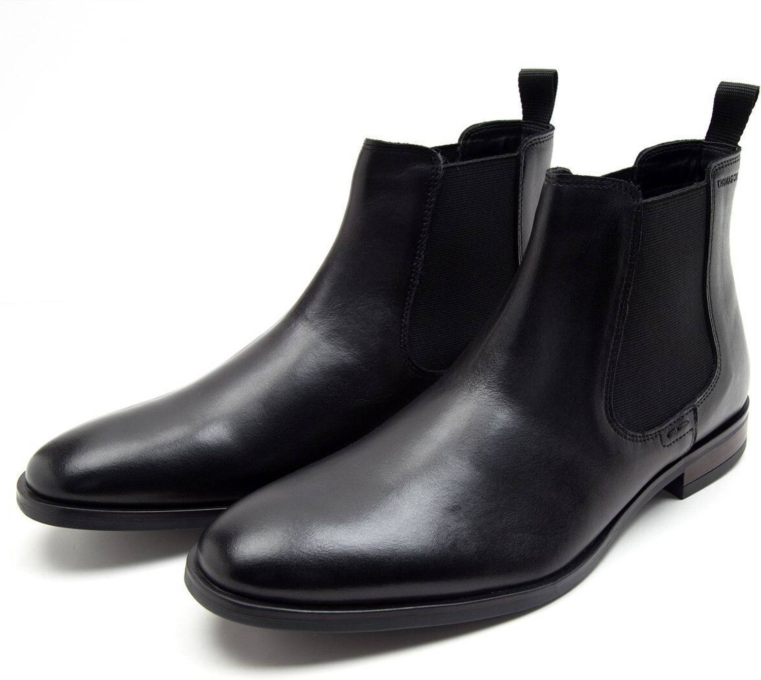 Thomas Crick Premium Leather Pull Tab Chelsea Boots For Men - Image 4