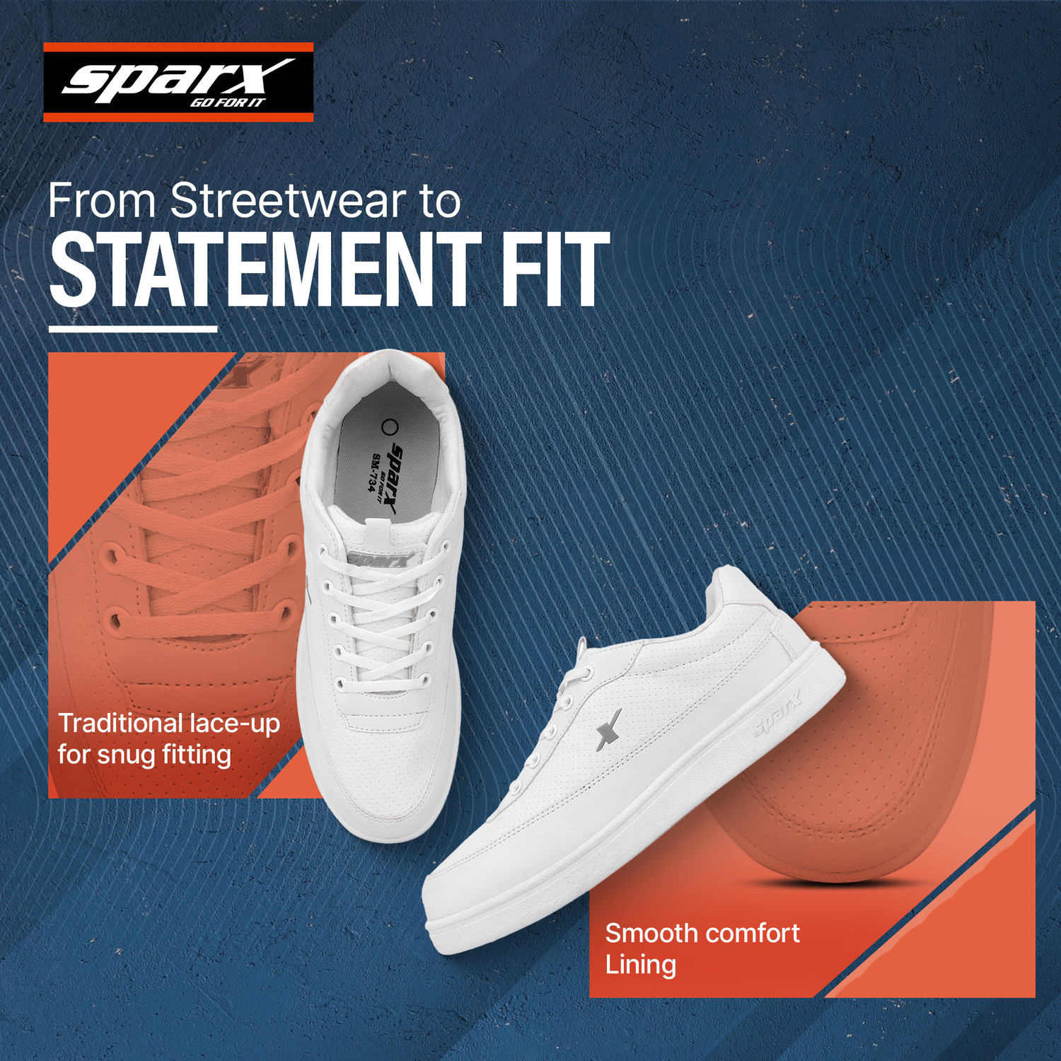 Image of Sparx SM 734 | Stylish, Comfortable | Sneakers For Men