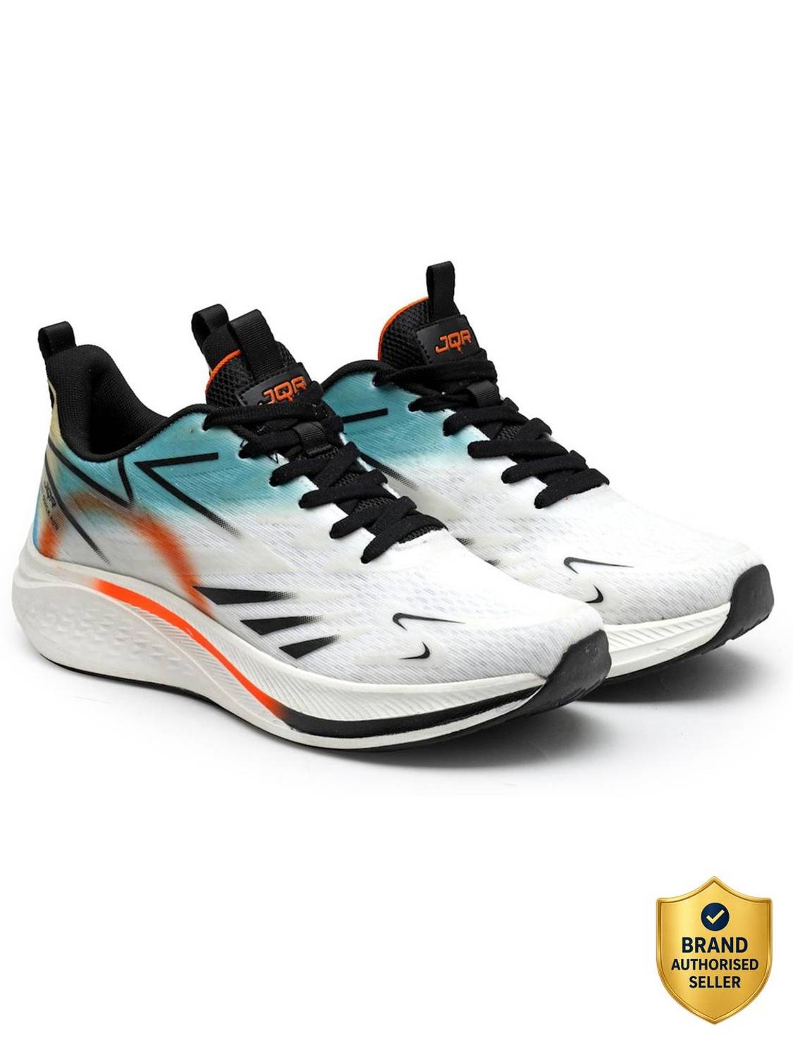 JQR KRATON-PLUS Men's White Running Shoes - Image 1