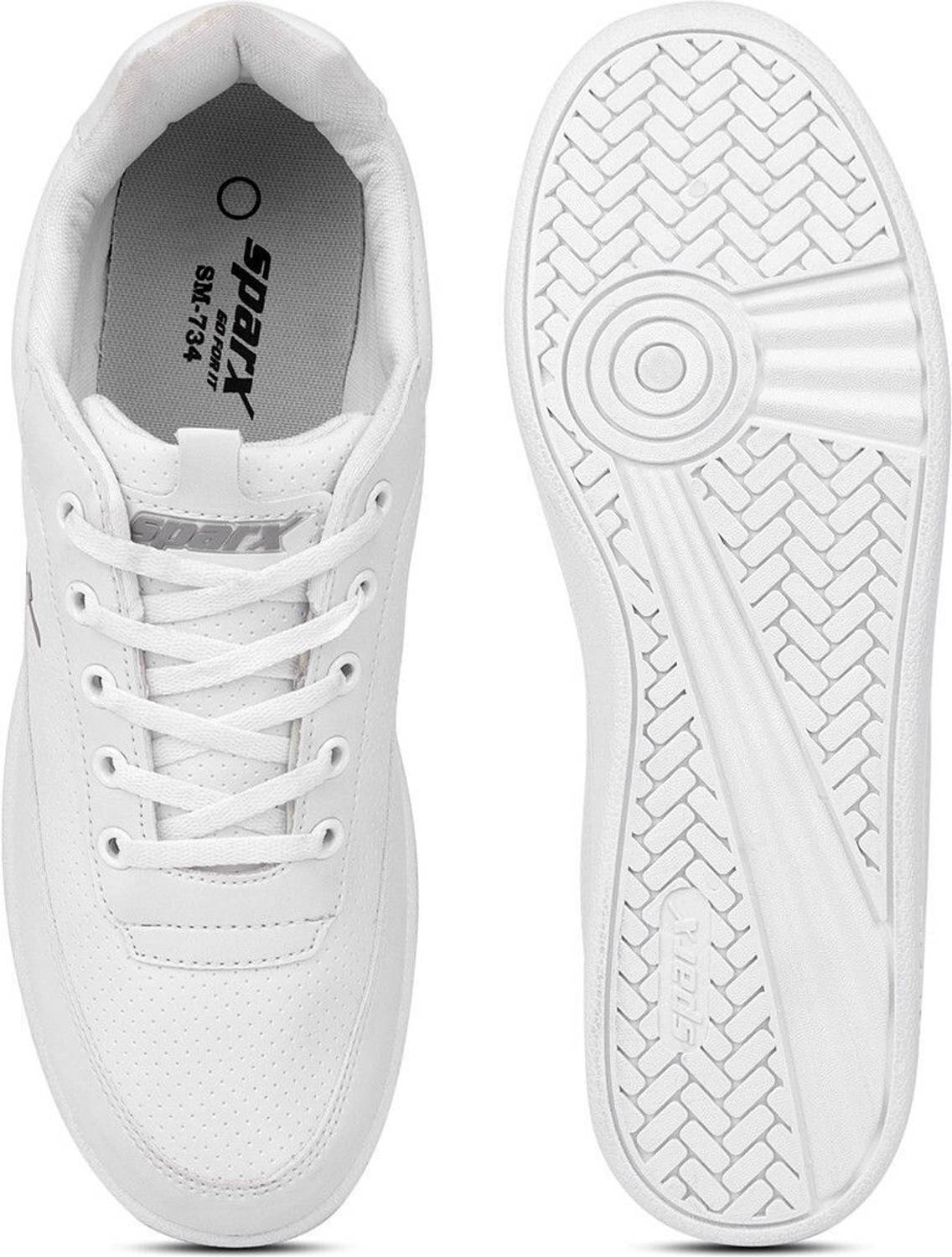 Sparx SM 734 White Men's Sneakers - Image 2