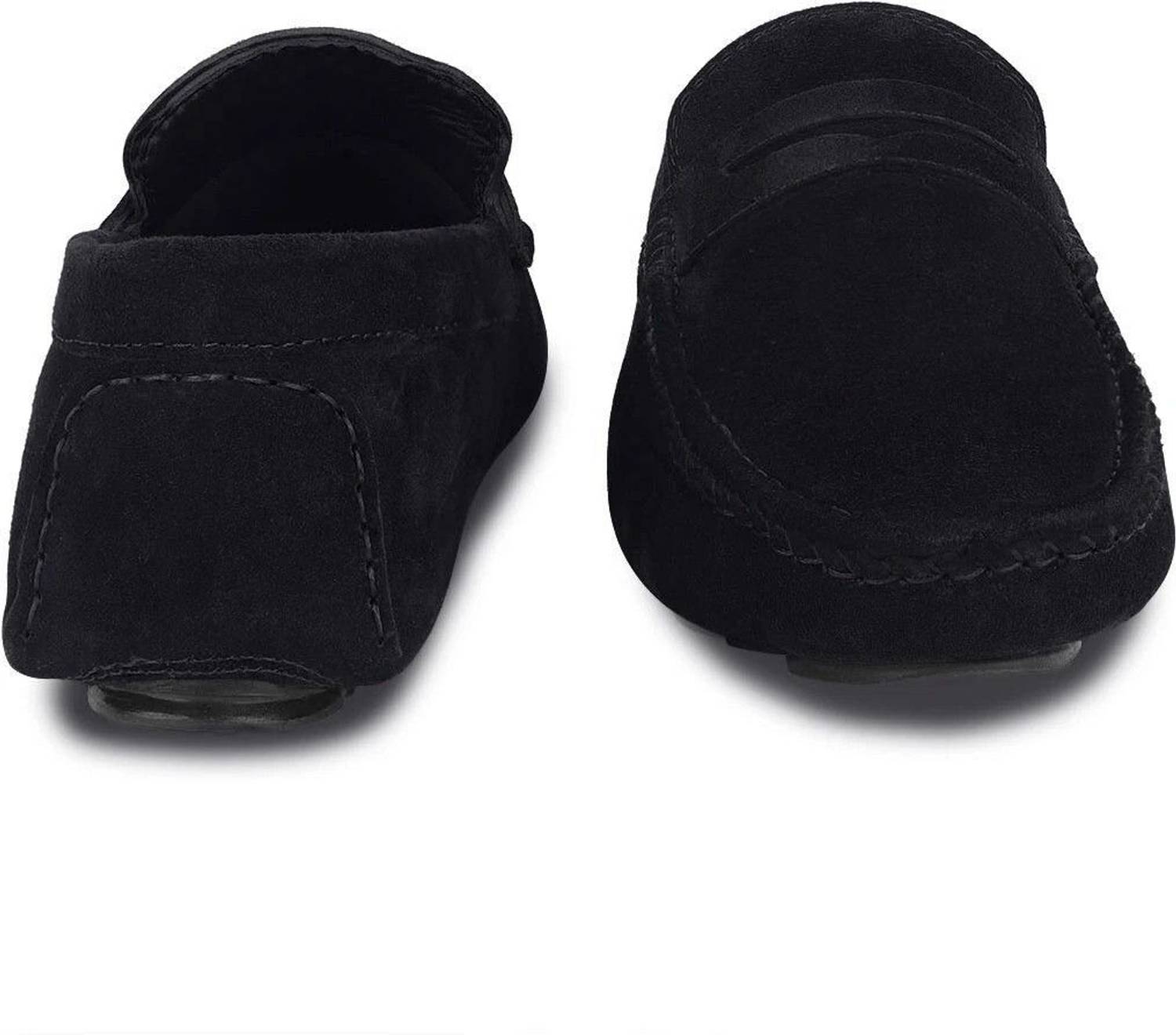 Louis Stitch Black Suede Leather Loafers UK 9 - Image 3