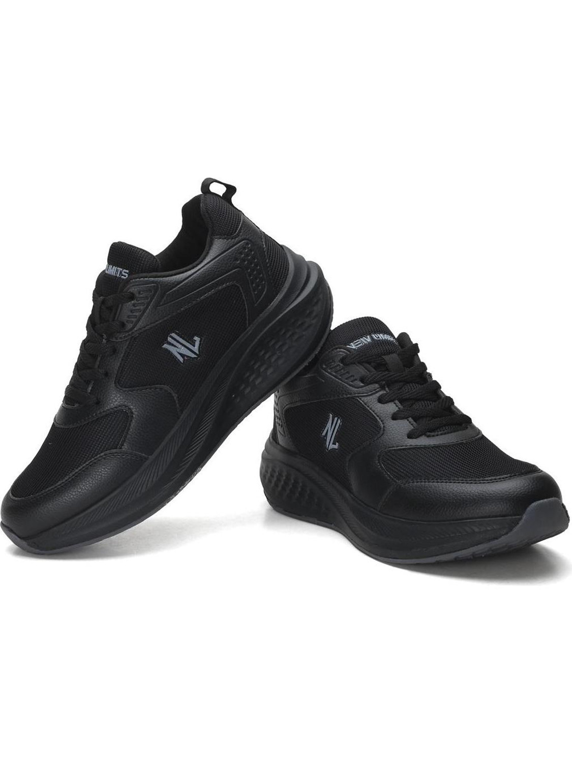 Image of NEW LIMITS SPEED Men's Lightweight Breathable Sports All-Day Comfort & Performance Running Shoes For Men (Black, 8)