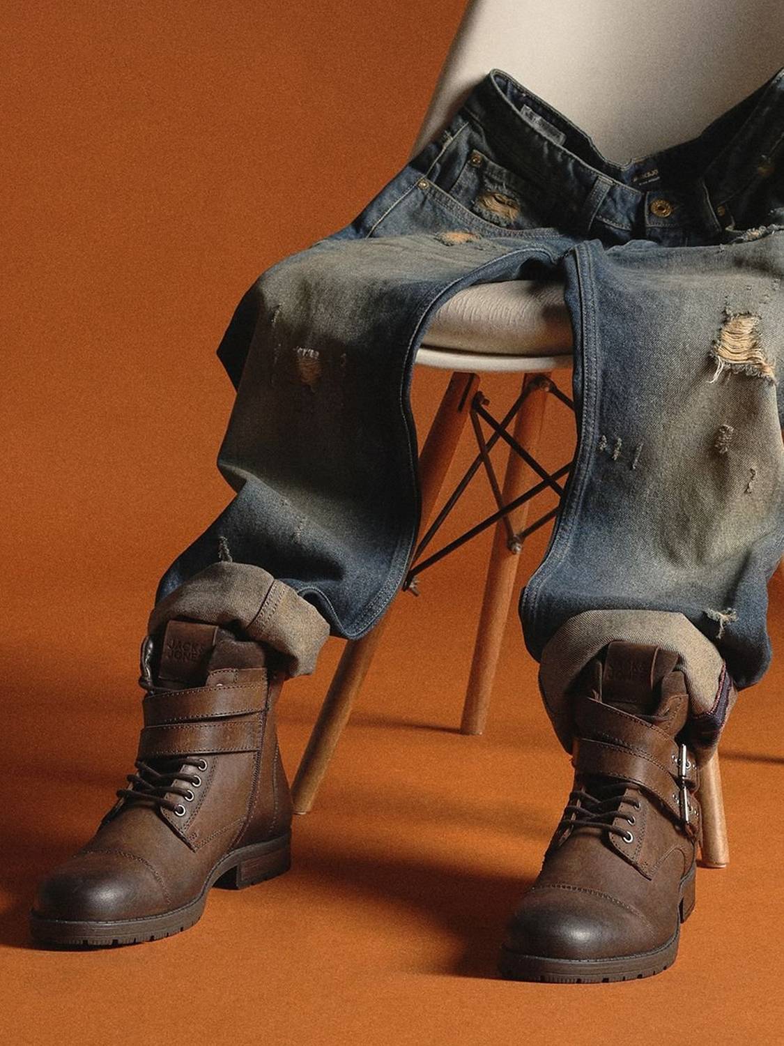 JACK & JONES Men's Brown Boots - Image 1