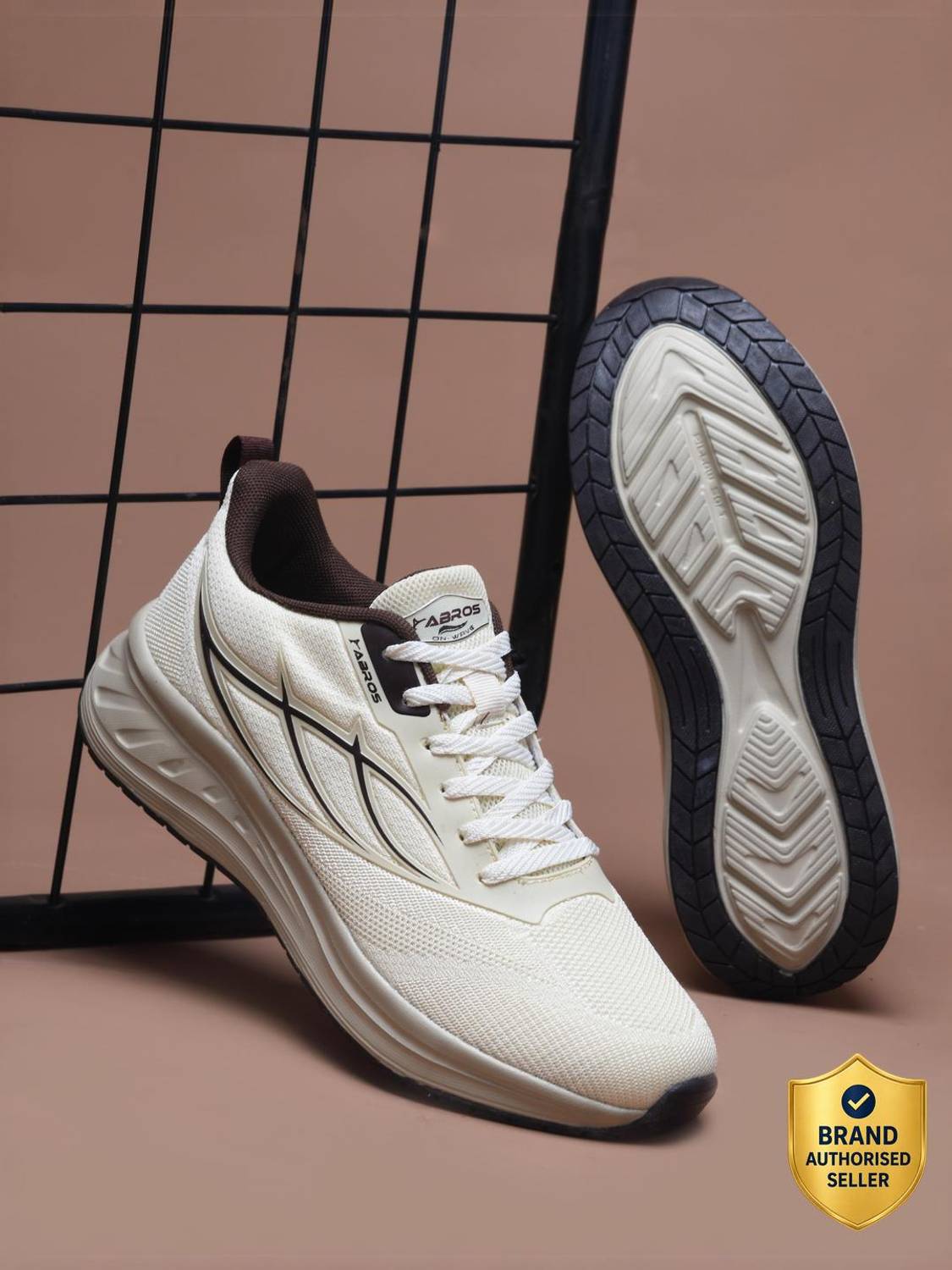 Abros VIP Walking Shoes For Men - Beige
