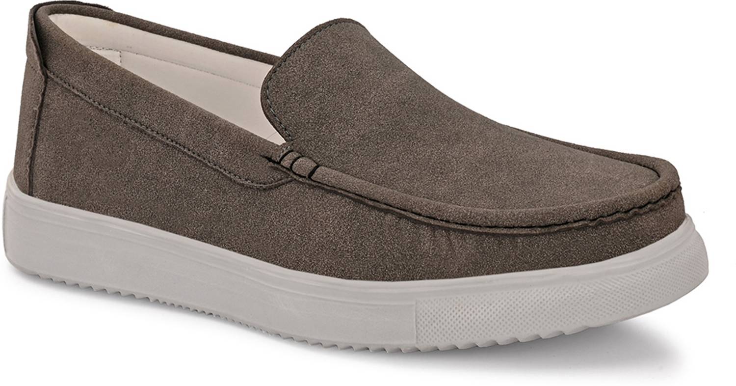 MACTREE Men's Gray Loafers - Image 3