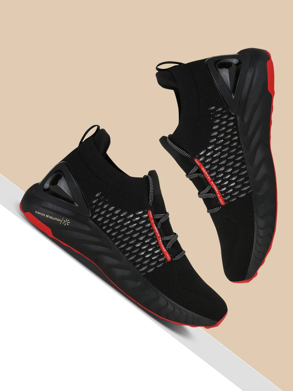 CAMPUS STREET-RUN Men's Black Running Shoes - Image 4