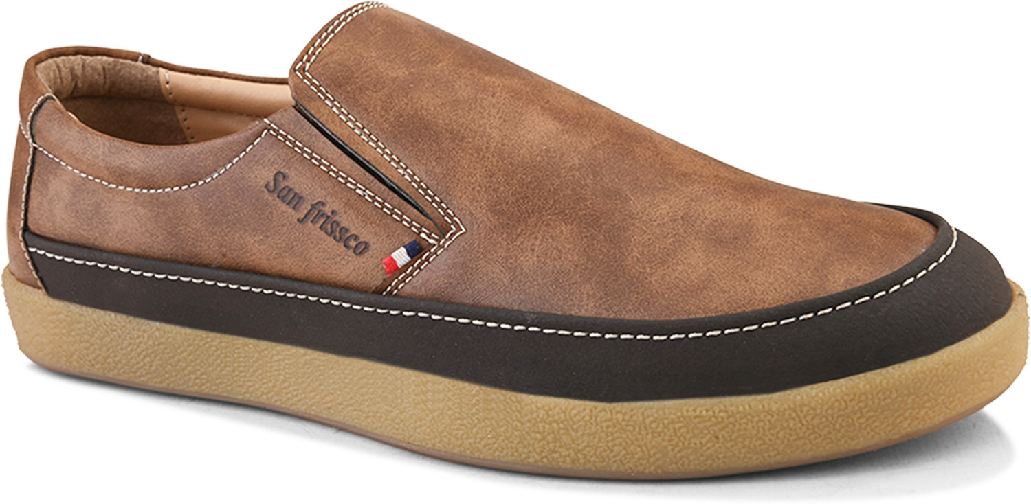 Image of SAN FRISSCO PU Slip-Ons Loafers For Men