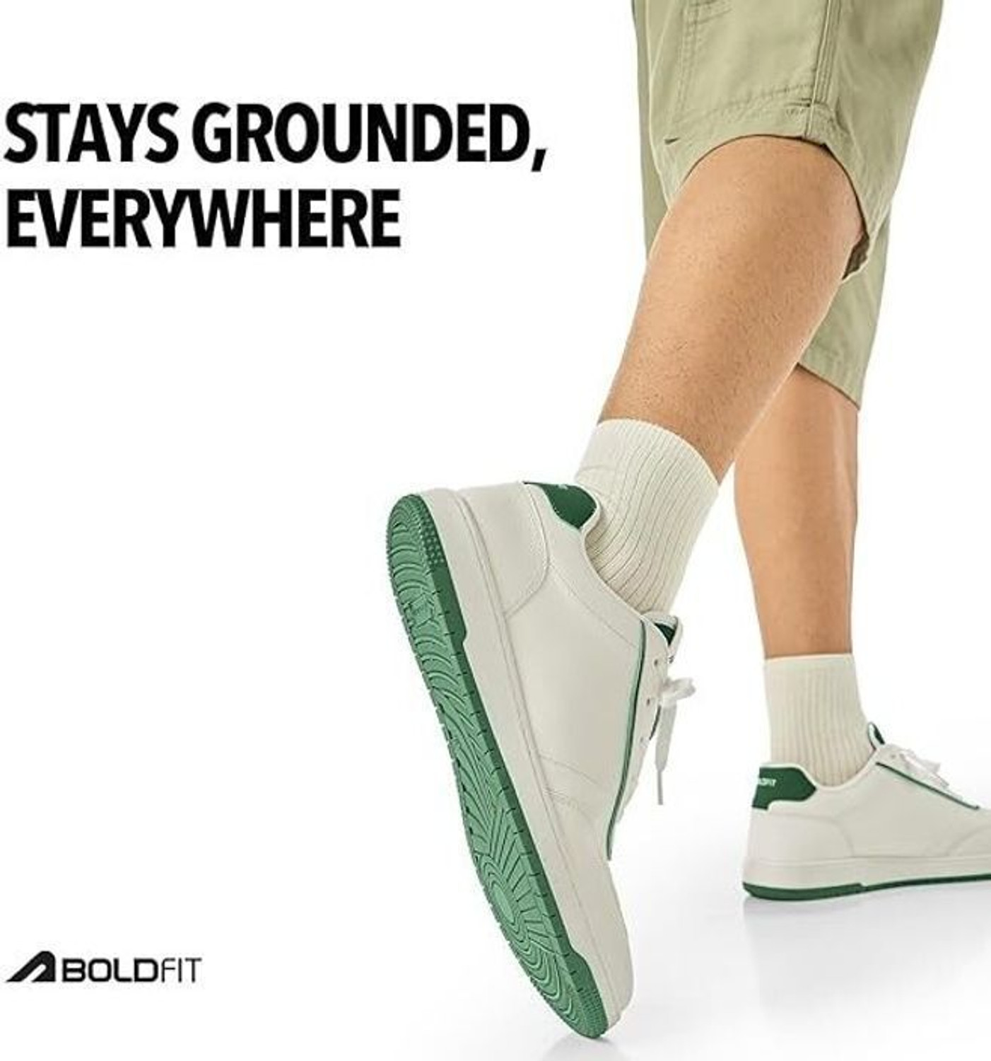 Image of BOLDFIT SkyLine Stylish Sneakers Shoes for Men | PU Upper, Cushioned Insole Sneakers For Men