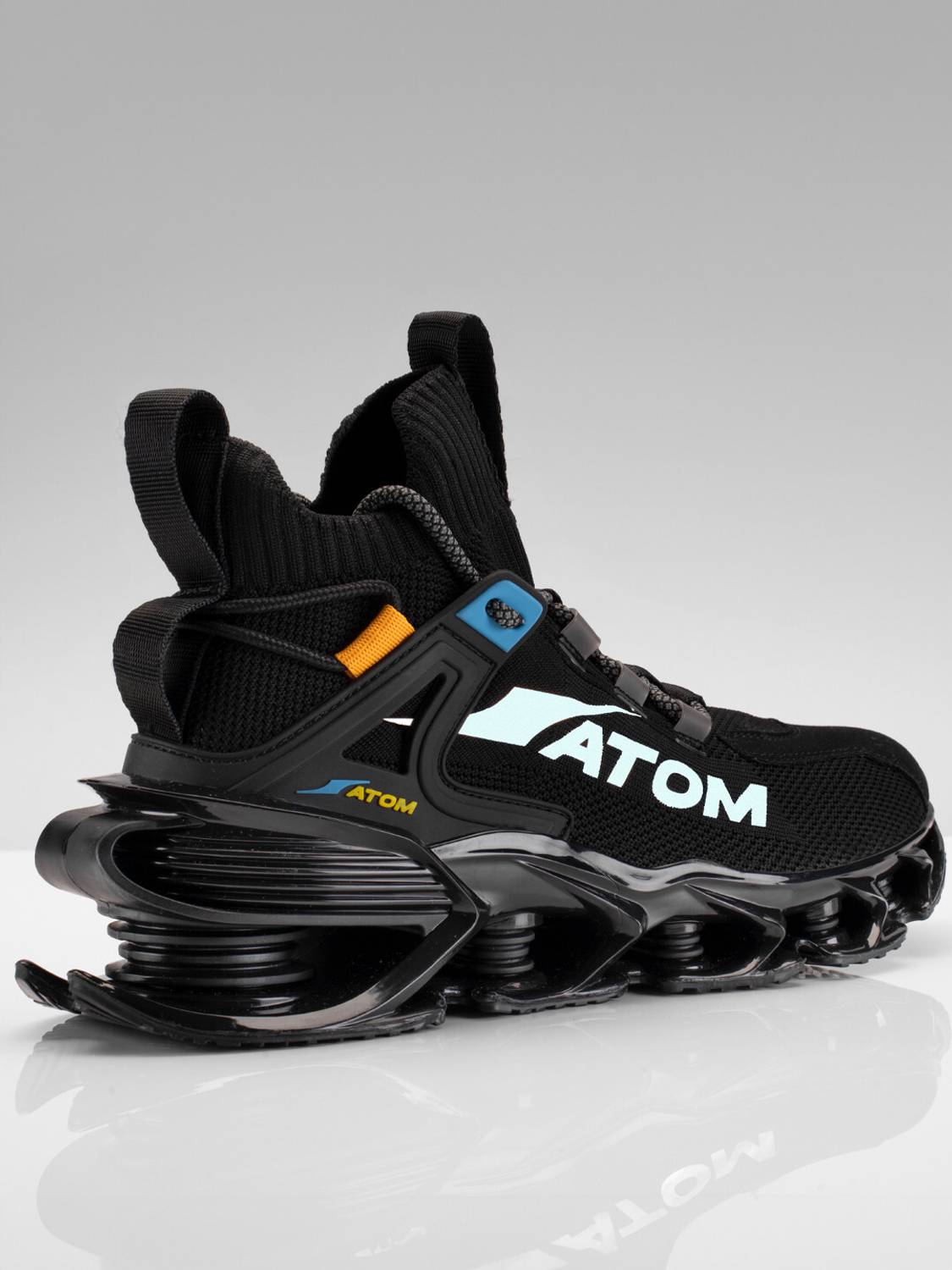ATOM Spring Edge Alpha 1 Black Sneakers For Men - Image 3