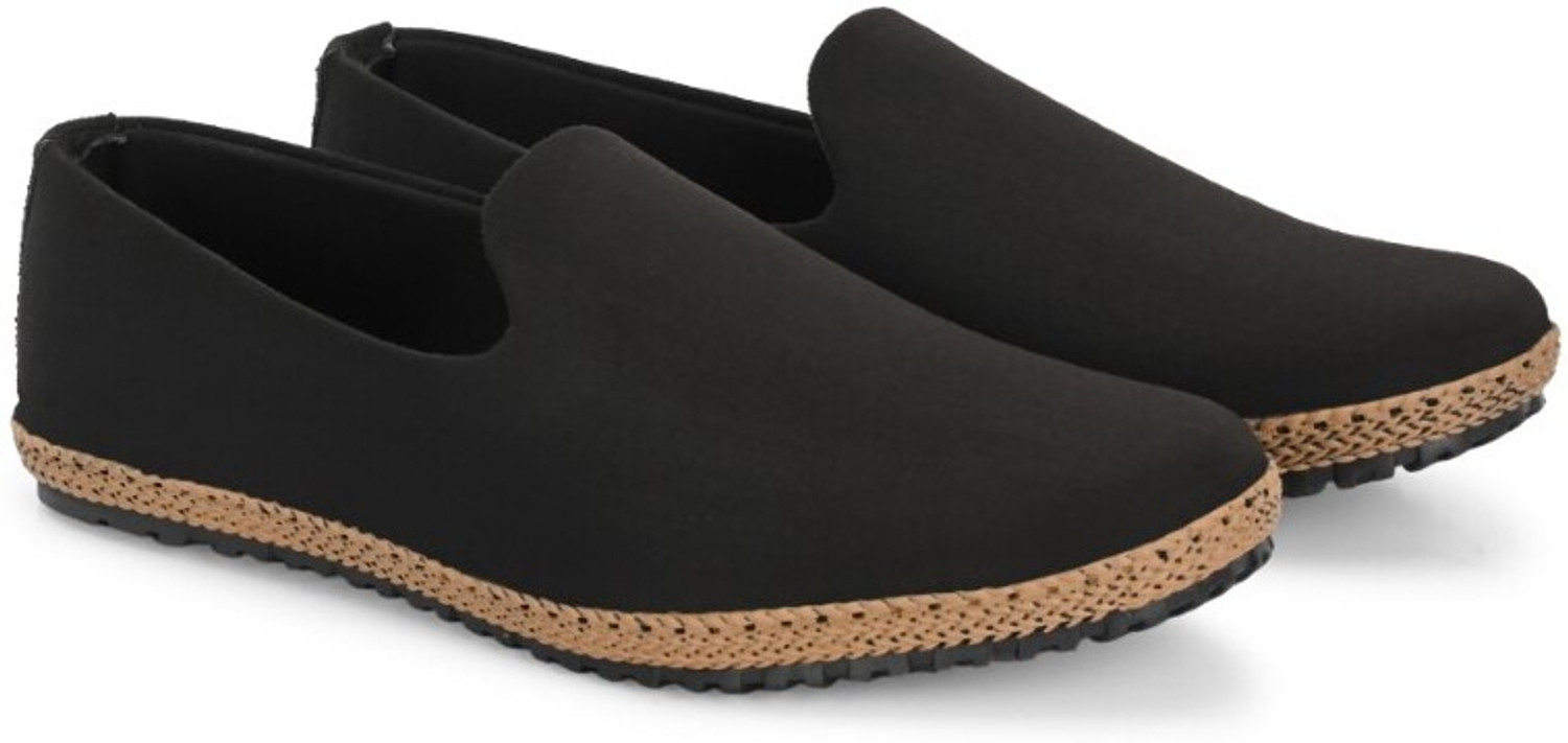Image of Rising Wolf Men's Lightweight Casual Loafers |Soft Cushion Comfort |Easy Slip-On |Daily Wear Loafers For Men (Black, 8)