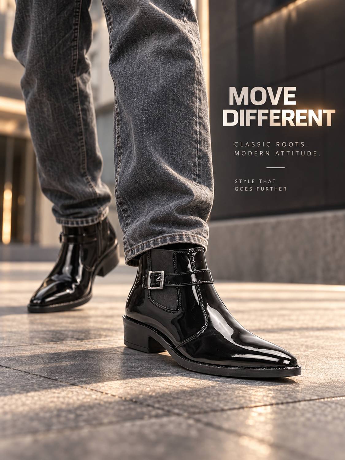 Kraasa Stylish Ankle Boots for Men - Image 2