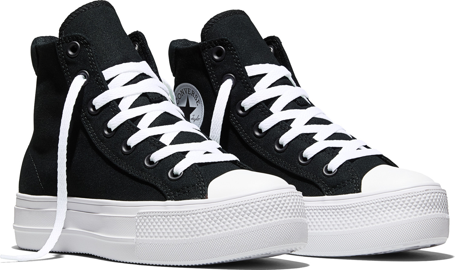Image of Converse Chuck Taylor All Star Day One Platform Canvas High Top Sneakers For Women