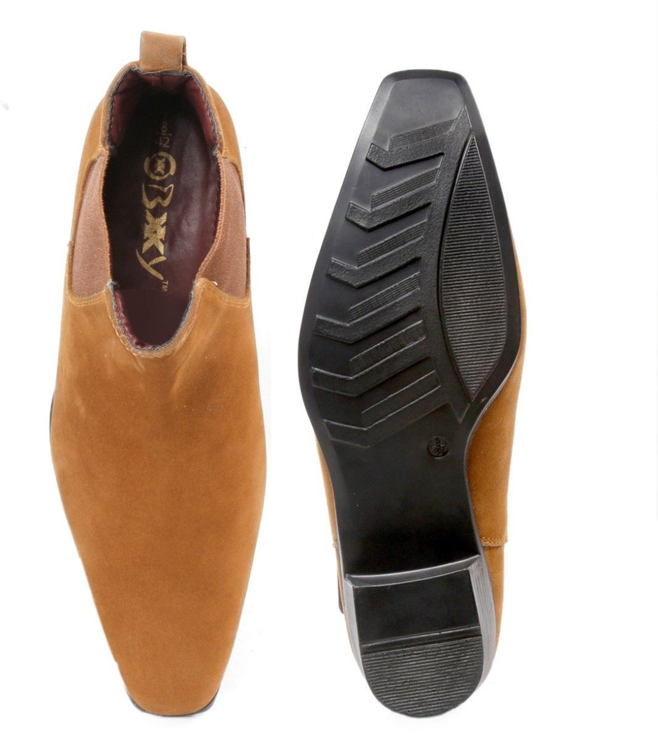 Image of BXXY Mens Suede Height Increasing Casual Chelsea Boots Boots For Men