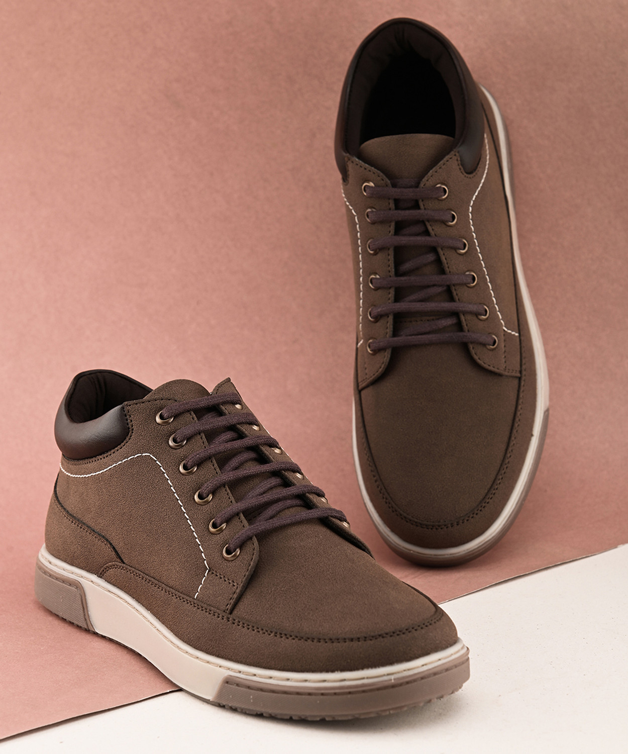 Image of Roadster Men Solid Colour Lace-Up Casual Shoes Casuals For Men