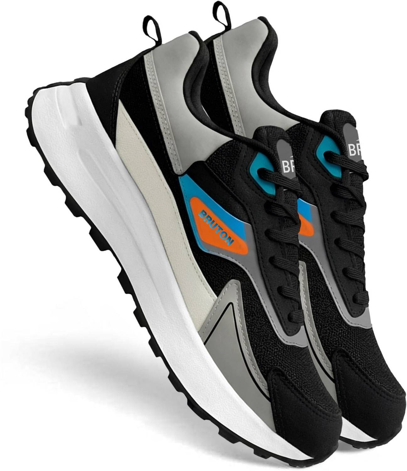 BRUTON Running Shoes For Men Black - Image 1