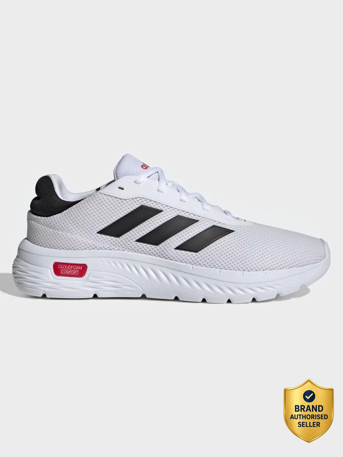 Image of ADIDAS Men's Clous Foam Comfy White Sneakers For Men