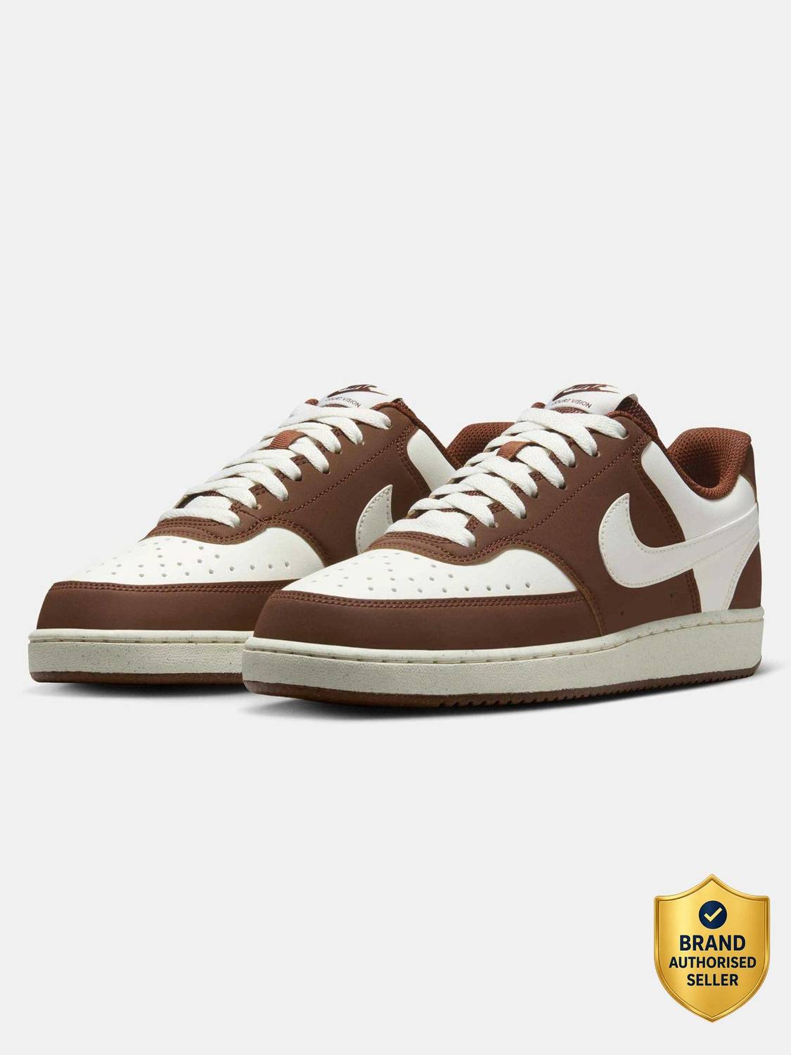 NIKE Women's Court Vision Lo P NBK White Sneakers