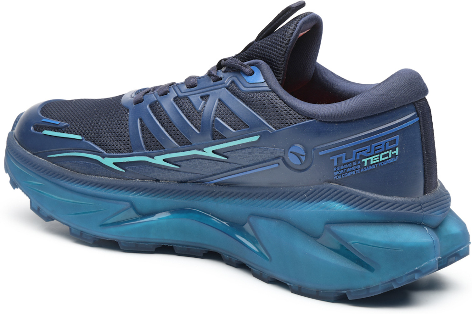 Image of action Athleo TURBO-2201 Lightweight Breathable Comfortable Sports Lace-Ups Running Shoes For Men