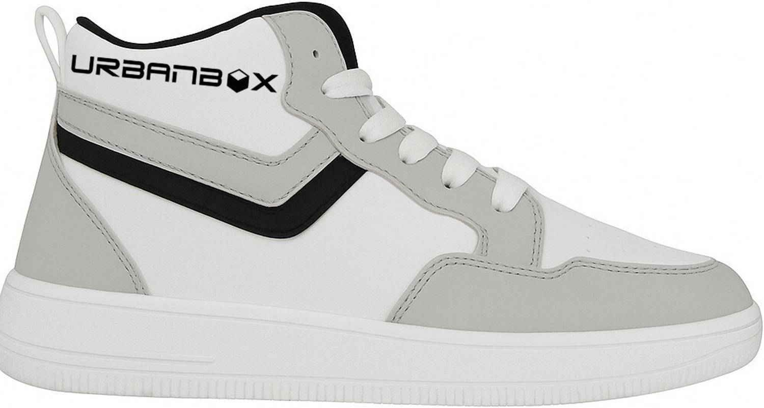 URBANBOX Men's White Sports Running Shoes - Image 3