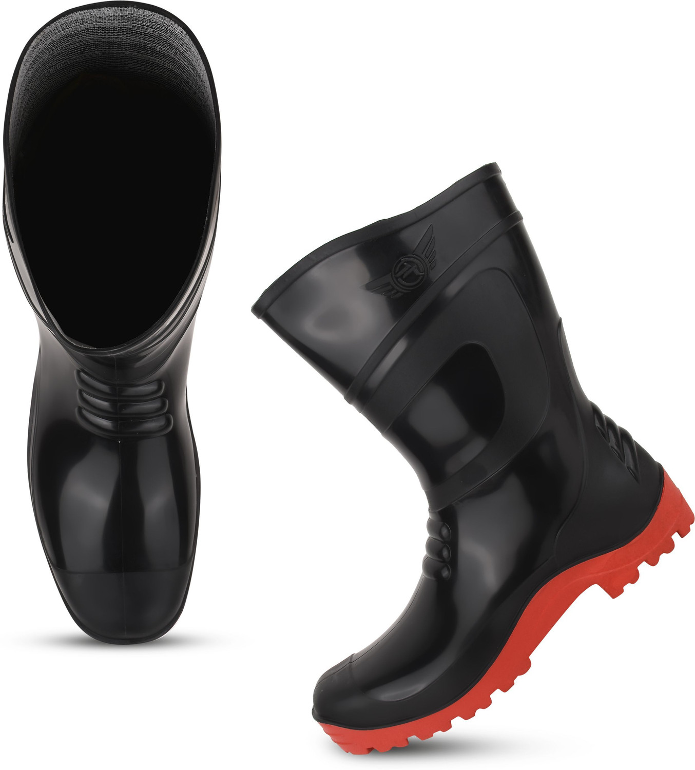 Image of Elecant PVC 11-inch Gumboots Non-Metallic Toe, Oil and Water-Resistant Boots For Men
