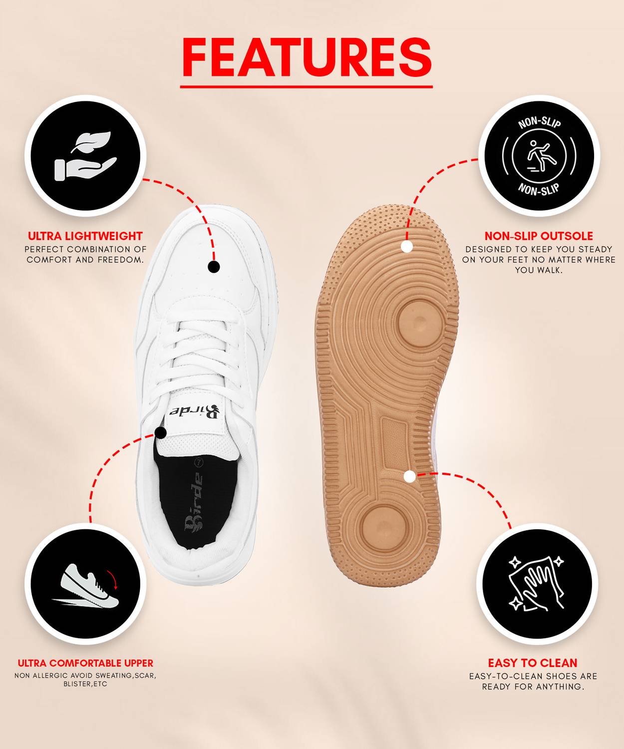 Birde Men's Premium Lightweight Sneakers - Image 3