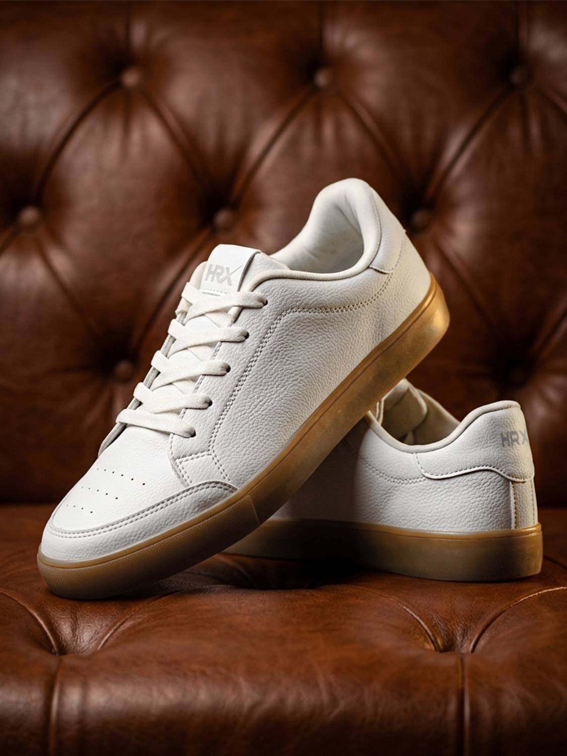 HRX by Hrithik Roshan Men White Sneakers - Image 2