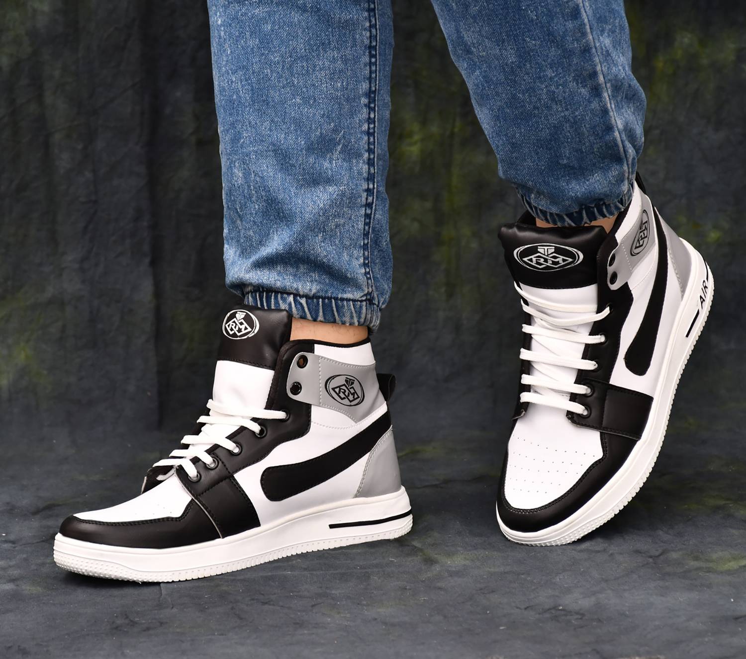 KRITON Men's White Sneakers - Image 5