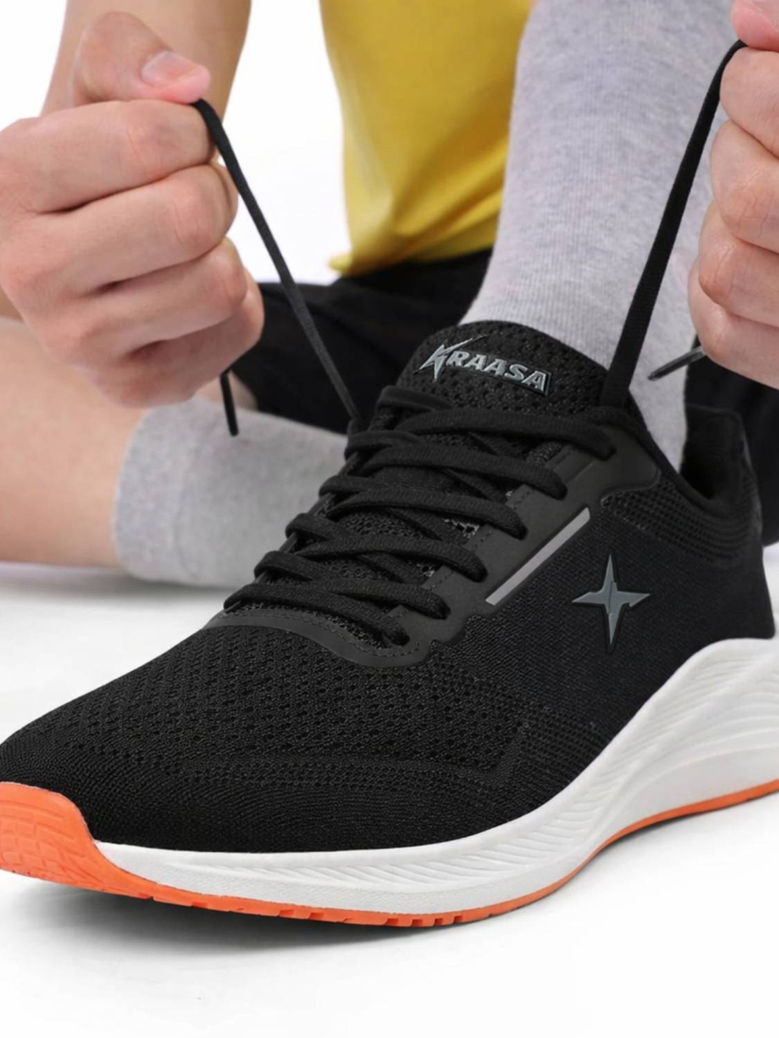 Kraasa Running Shoes For Men Black - Image 2