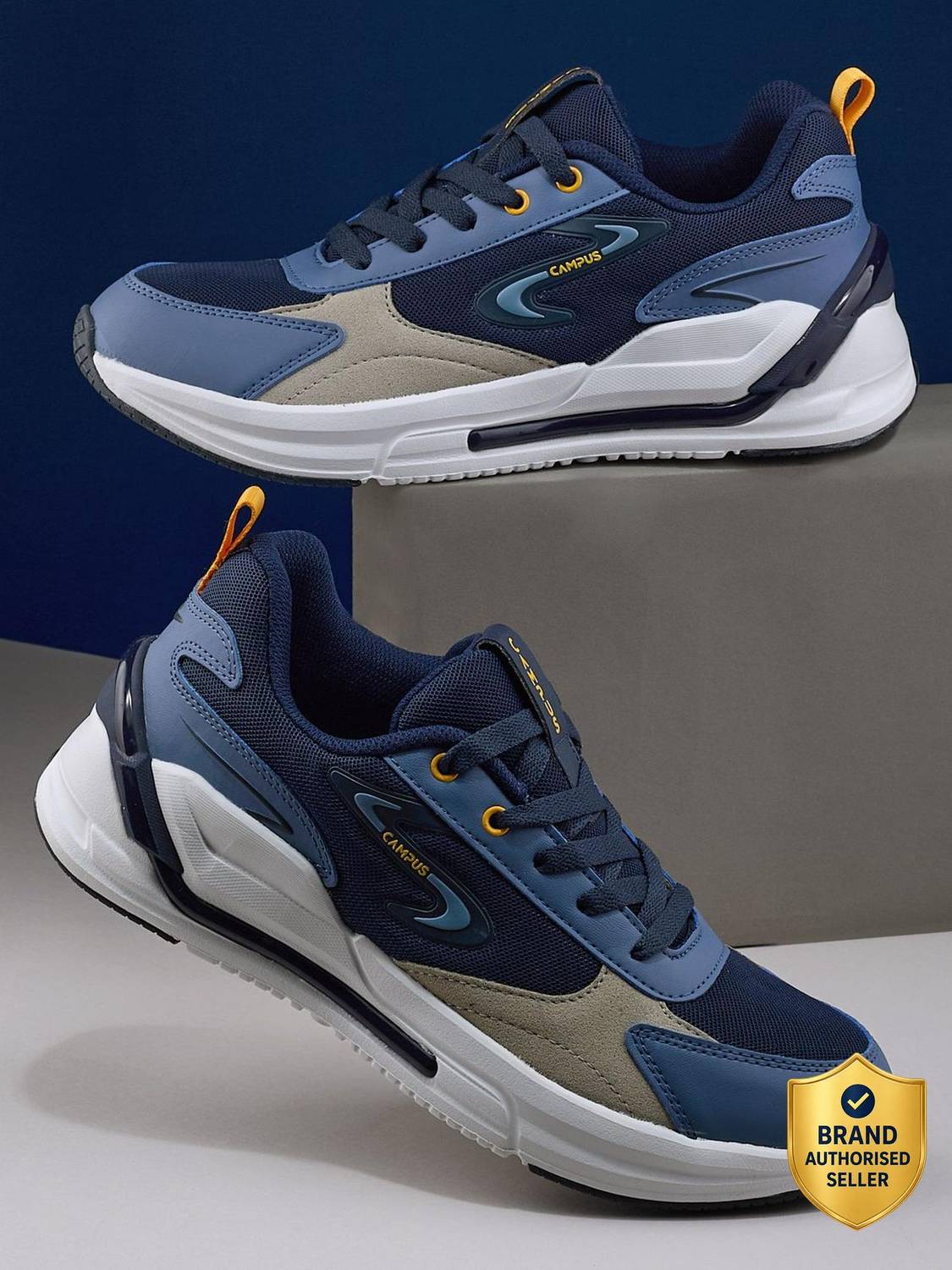 CAMPUS LEVEL Men Blue Sneakers - Image 1