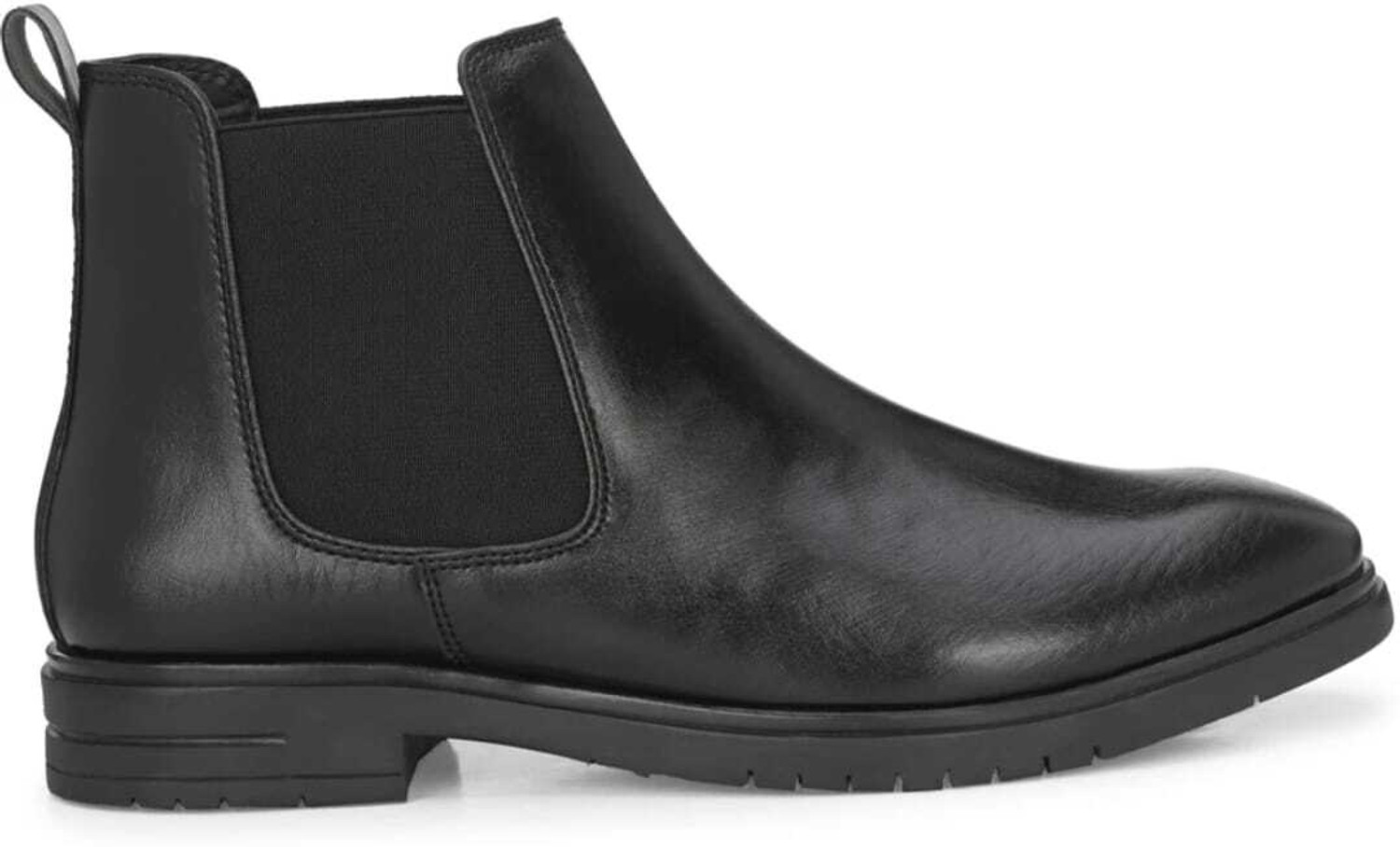 Image of LAXYASH Men Casual Comfortable Chelsea Slip-On Outdoor Synthetic Leather Boots For Men Boots For Men