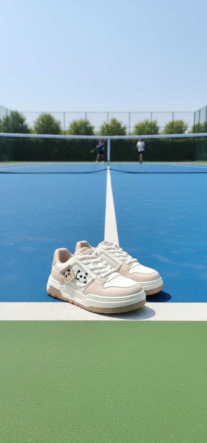 Image of LEE CATER SPORTS SHOES Lightweight Comfort Summer Trendy Premium Stylish Sneakers Casuals For Women (White, Beige, 6)