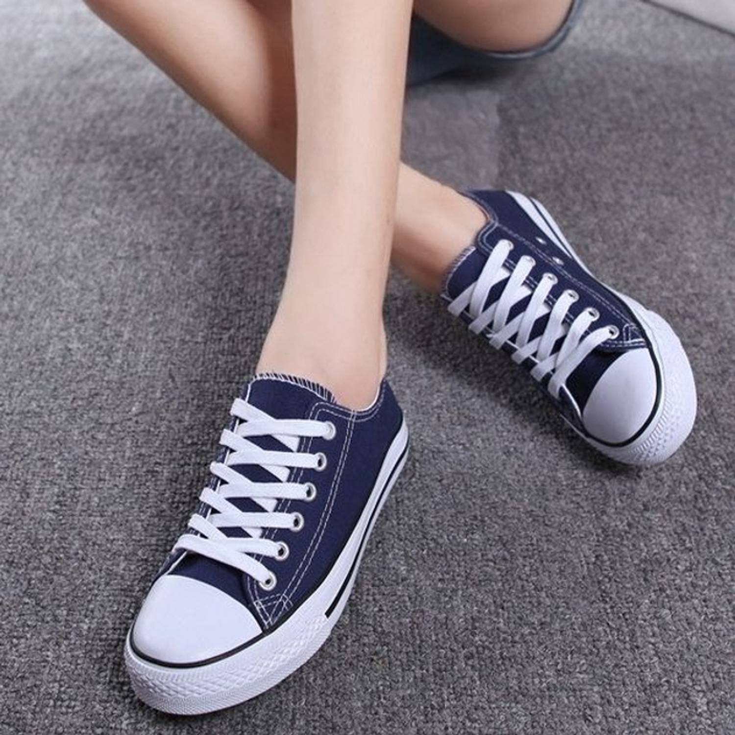 Jumpink Slip On Sneakers For Men Blue - Image 2