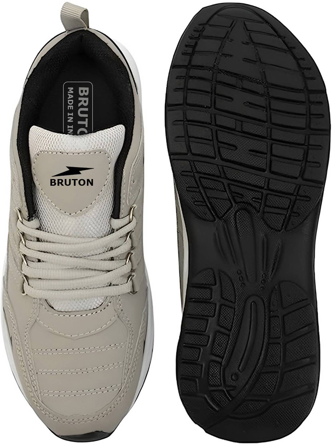 BRUTON Lite Casual Shoes Sneakers For Men Gray - Image 5