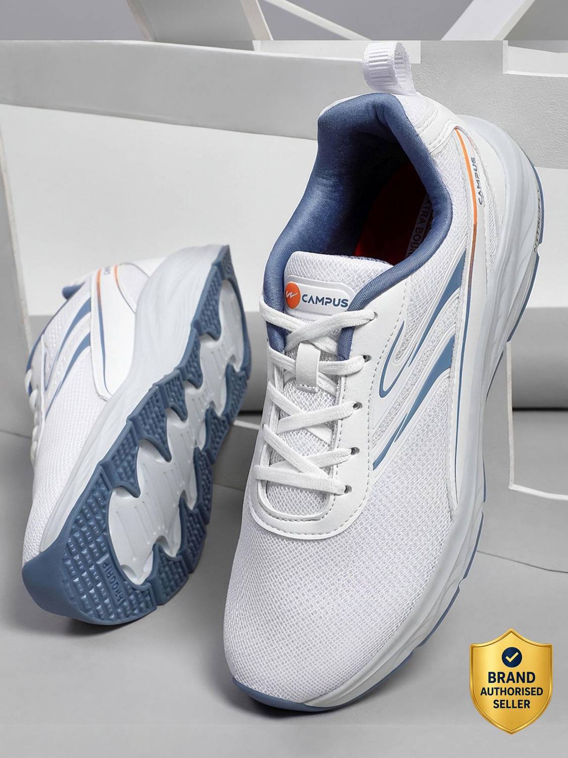 CAMPUS CONOR Sports Shoes |Mesh Upper for Improved Airflow| ExtraBounce Insole |Lace-Up Running Shoes For Men