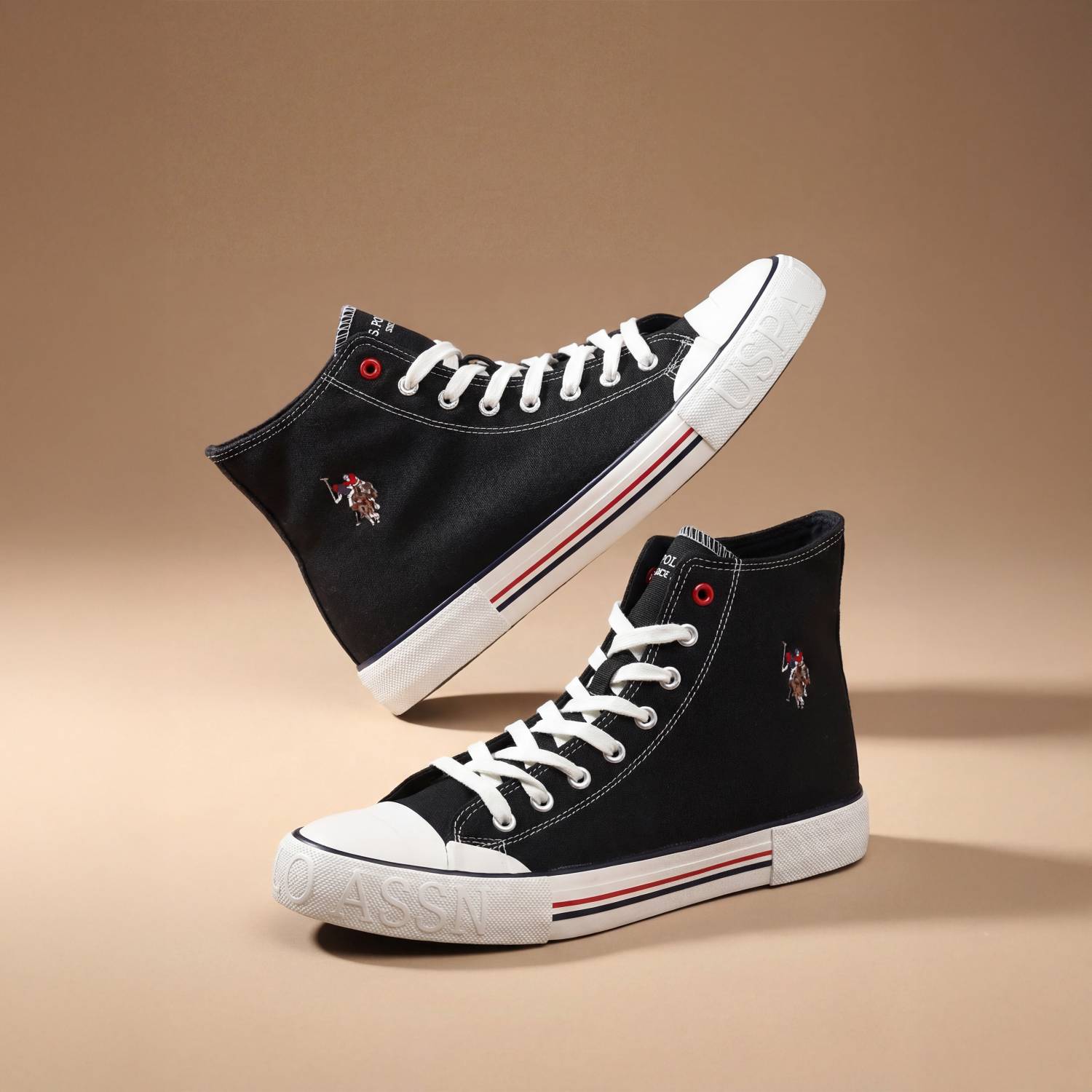 U.S. POLO ASSN. VLAIR 2.0 Black Sneakers For Men - Image 1