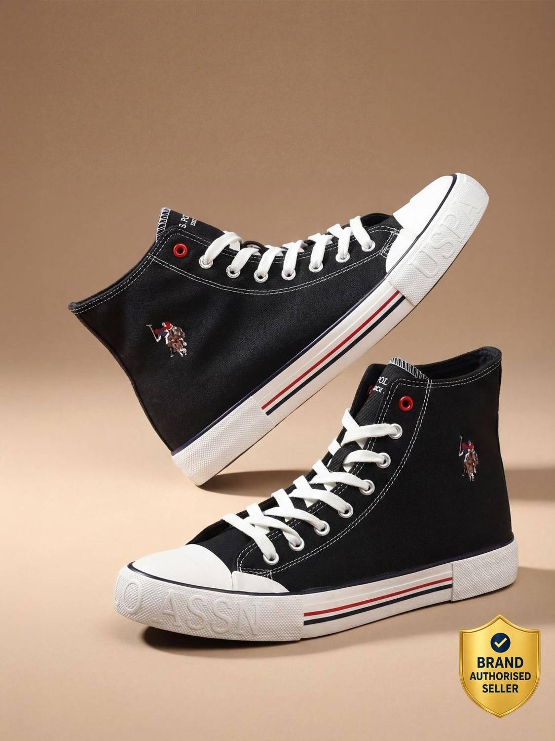 U.S. POLO ASSN. VLAIR 2.0 Men Black Sneakers - Image 1
