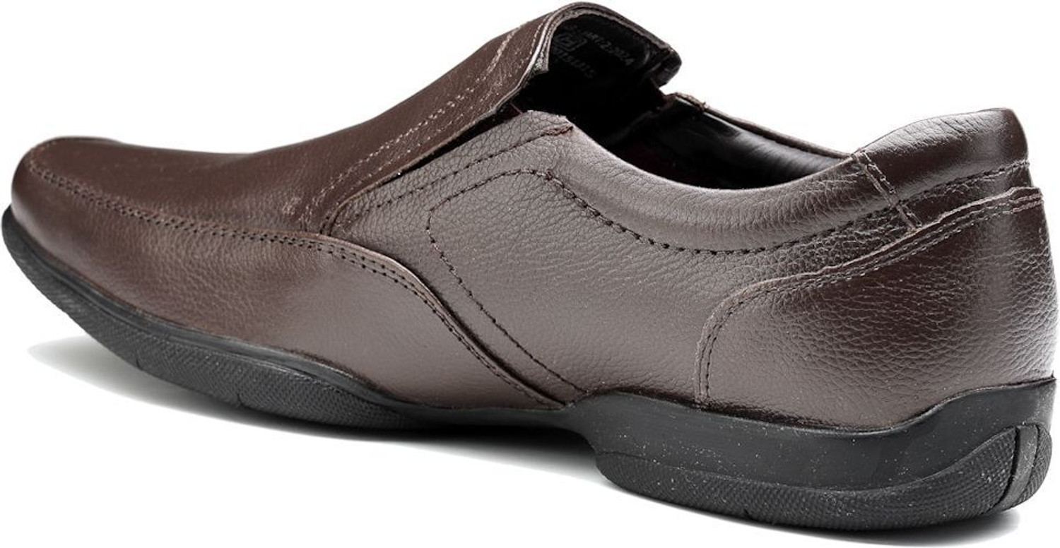 Image of LEE COOPER Leather Slip-On Lightweight Comfort Trendy Premium Office /Party Slip On For Men