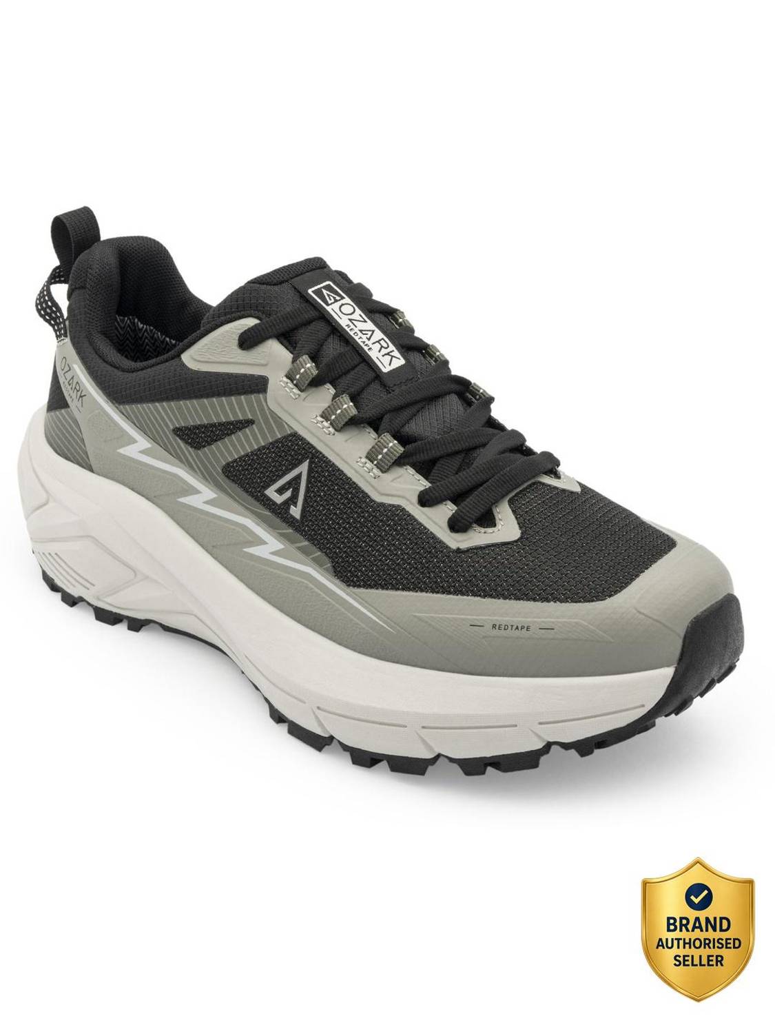 RED TAPE Ozark Low-Cut Hiking Shoes for Men, Red