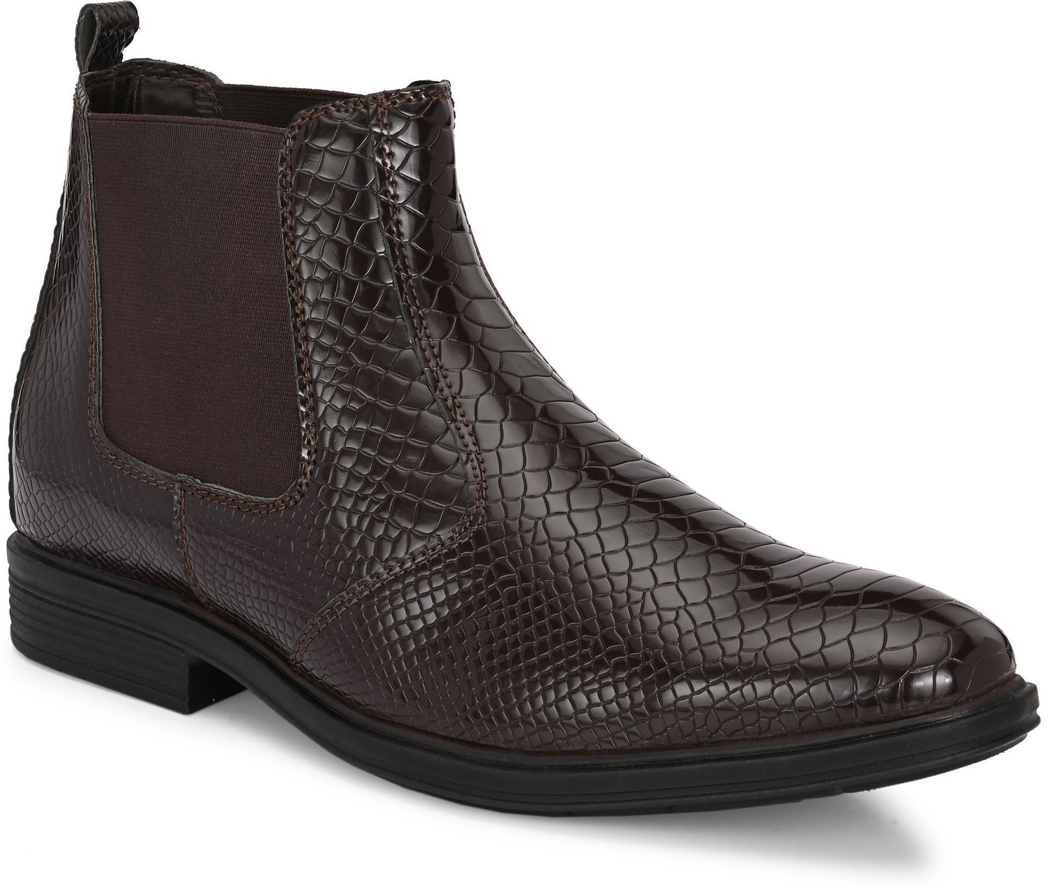 Image of STALAG Men's Croco Texture Synthatic Leather chalasa boot Boots For Men Boots For Men