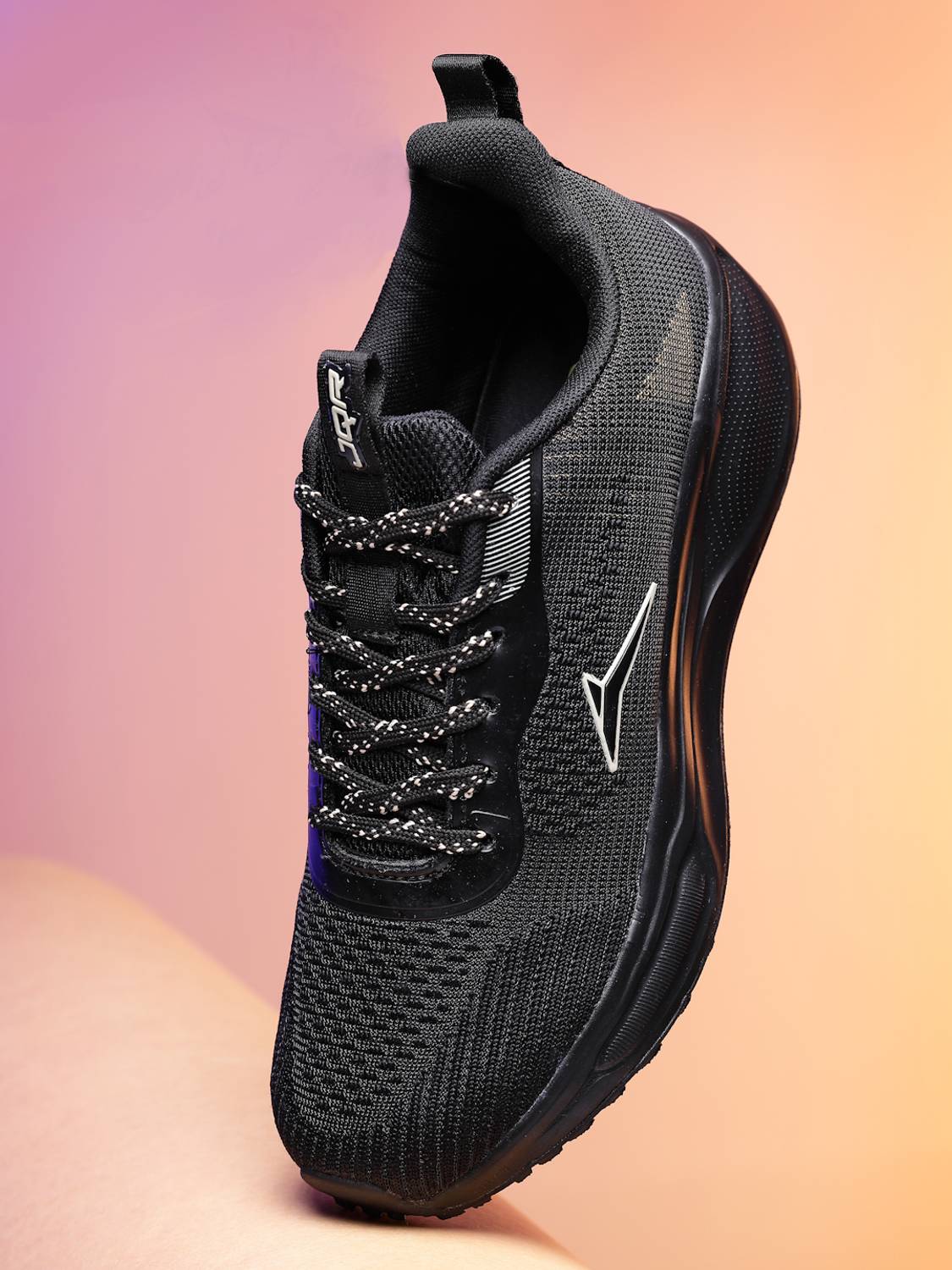 JQR VULCAN Men Black Running Shoes - Image 2