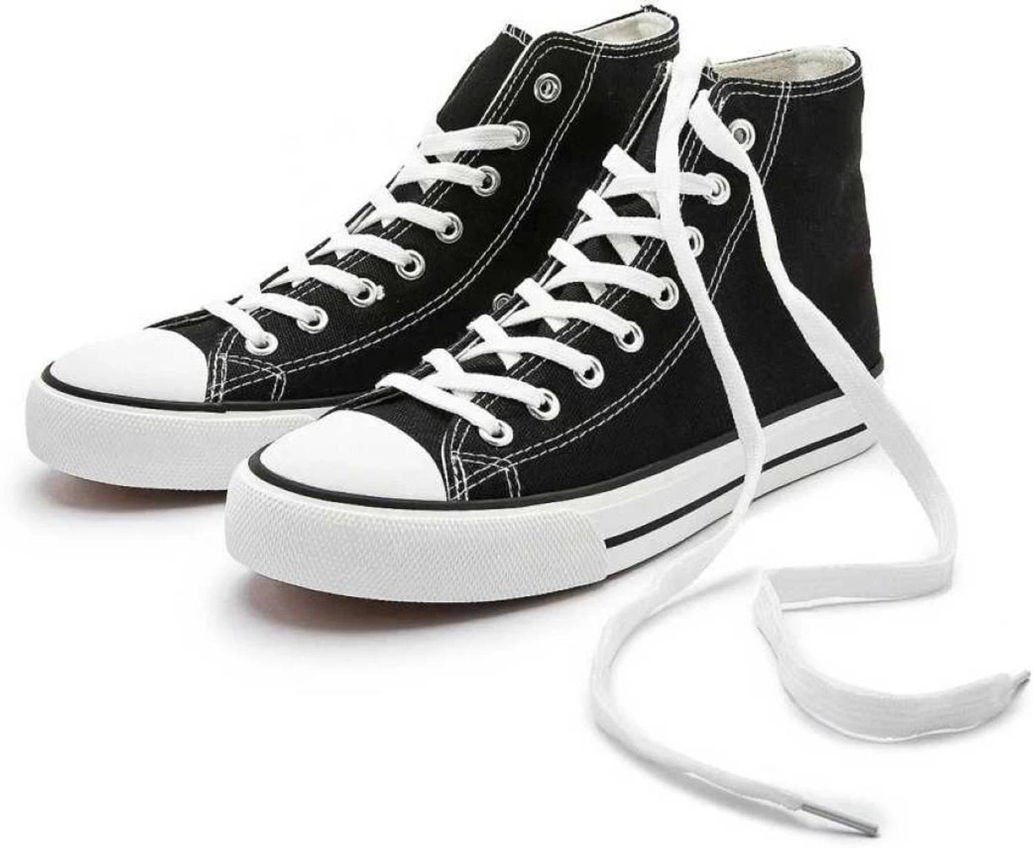 HOCKWOOD Men's High Top Black Sneakers