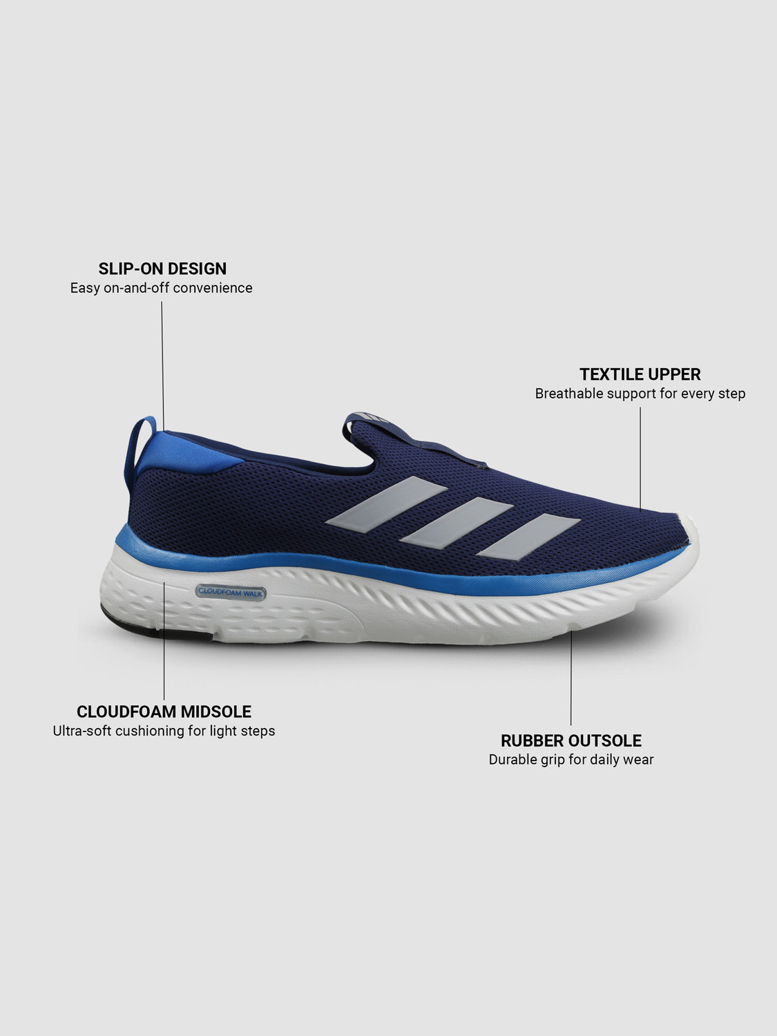Image of ADIDAS MOULD 1 LOUNGER M Walking Shoes For Men
