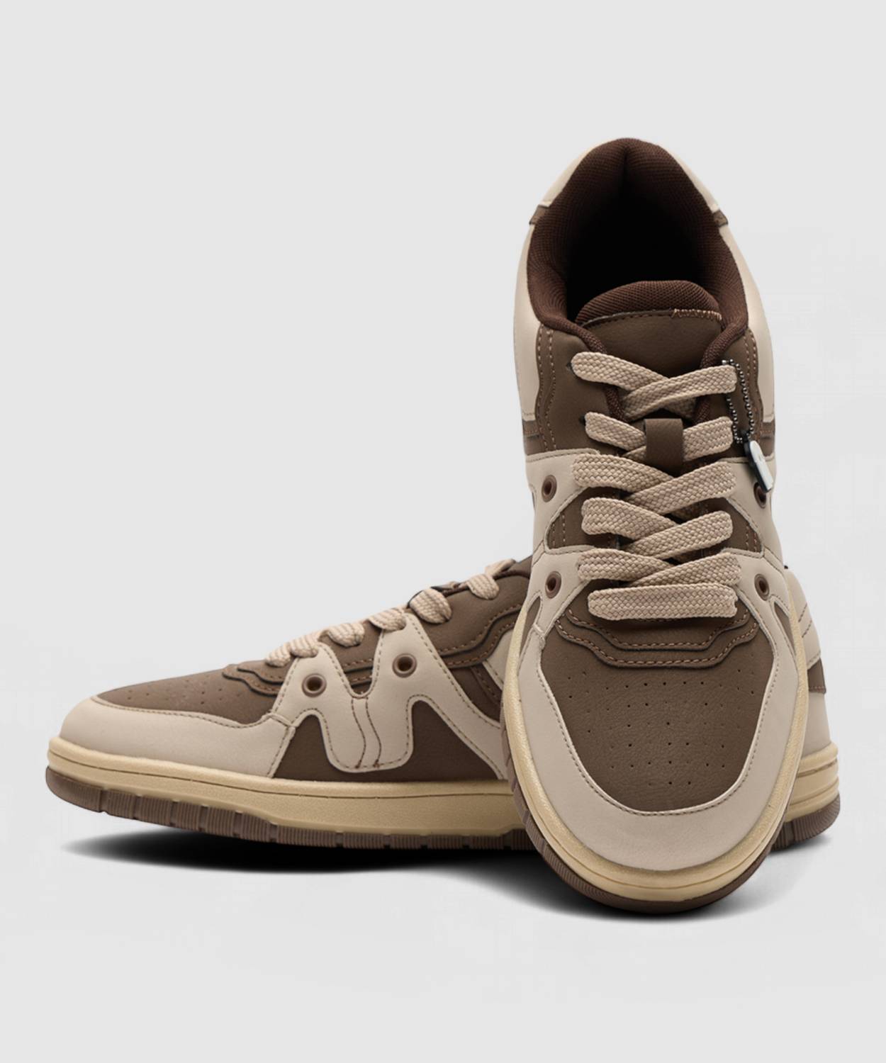 The Souled Store Urban Blaze Cappuccino Sneakers - Image 5