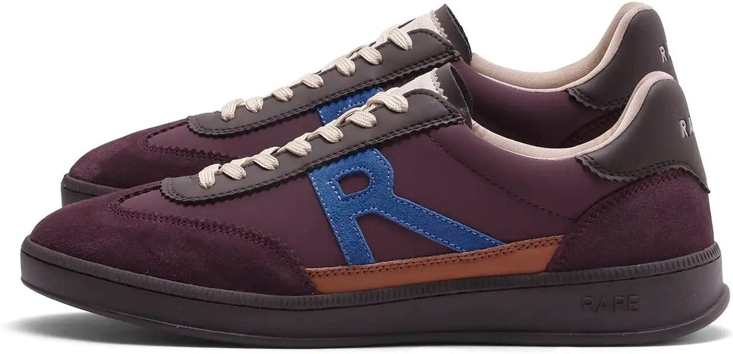 Image of RARE RABBIT Sneakers For Men (Maroon, 10)