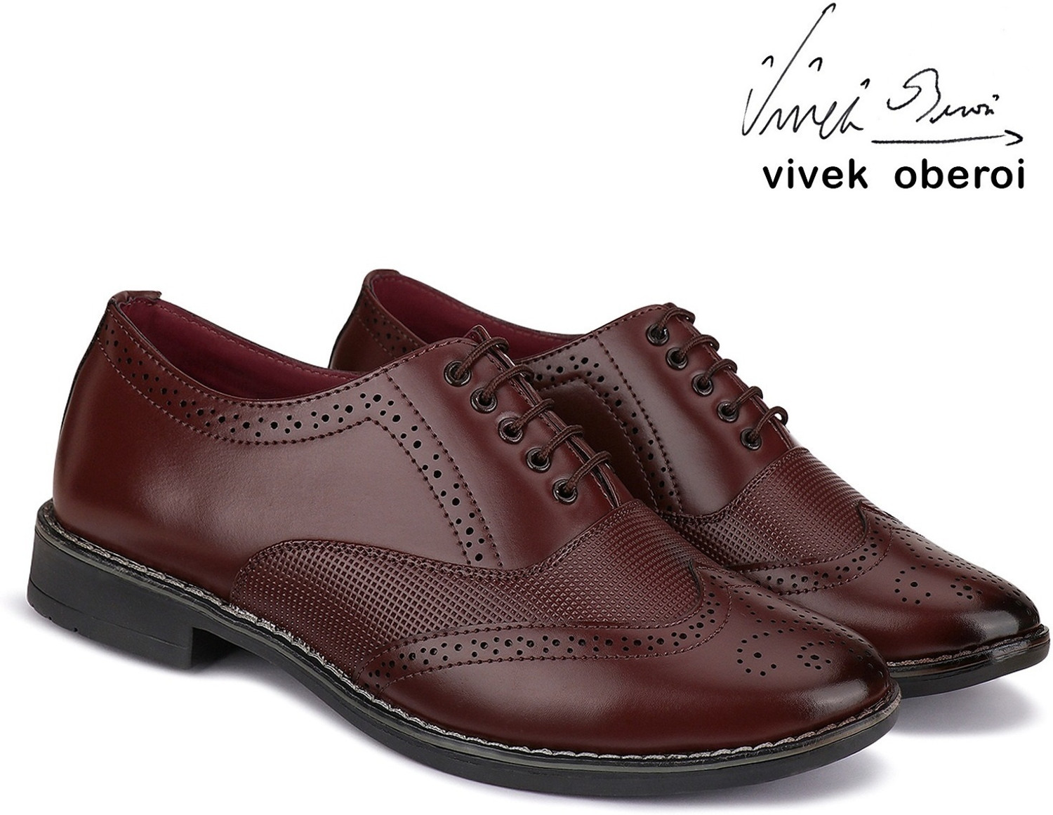 Image of BERSACHE BERSACHE Lightweight Formal Officewear Partywear Shoes With High Quality Sole Lace Up For Men