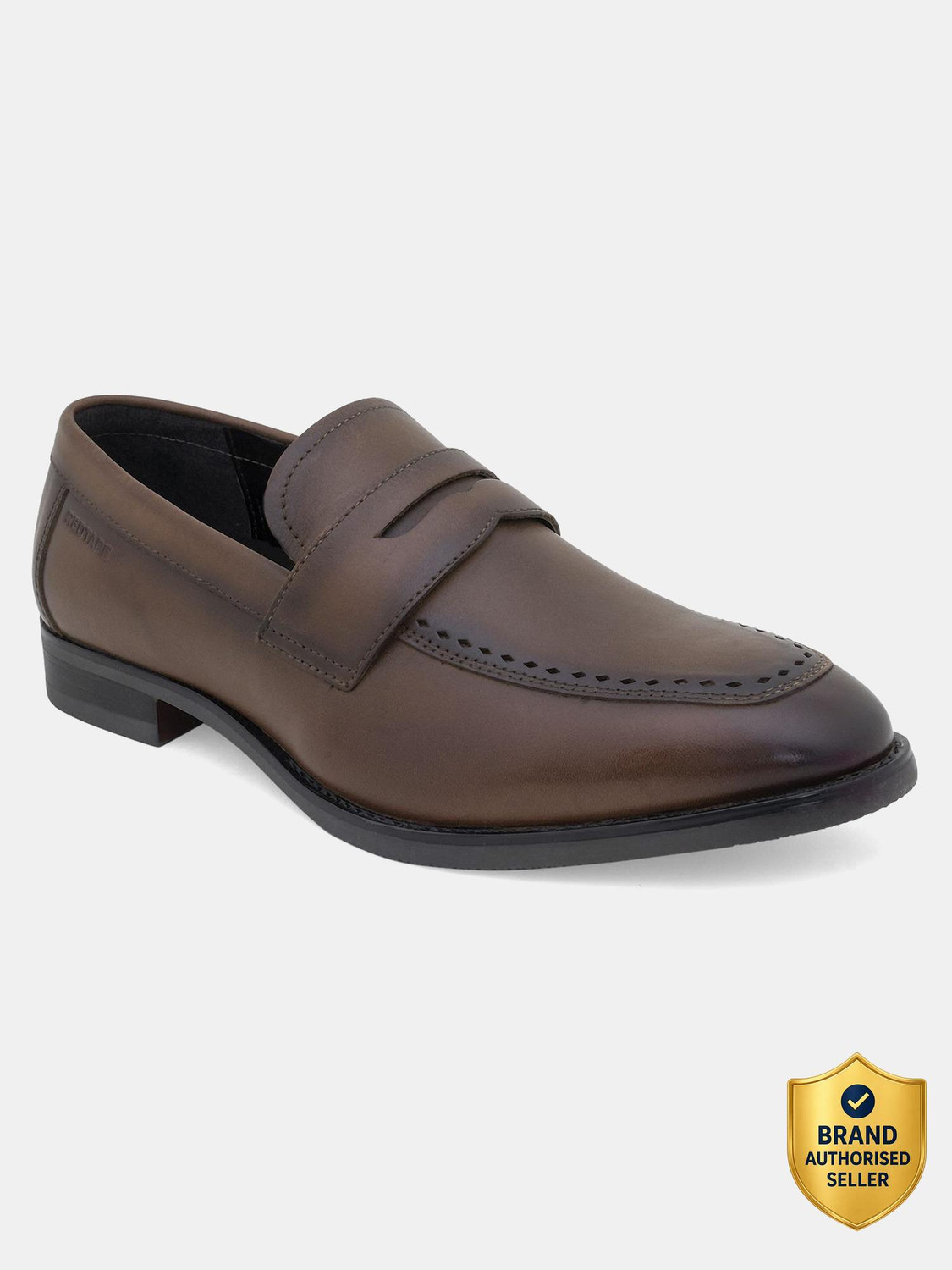 Image of RED TAPE Men's Leather Teak Shoes | Modern Classic Slip On For Men
